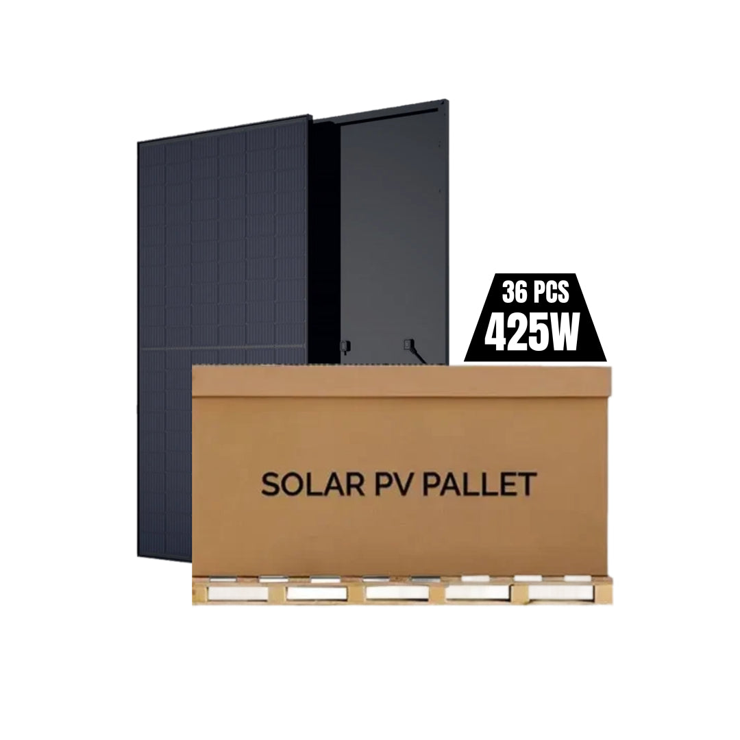 425W Bi Facial Solar Panel by Pallet (36pcs) - model #PB425