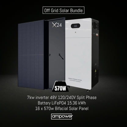 All in One Energy Storage System 7kw/15kwh + 16 440w Solar panel